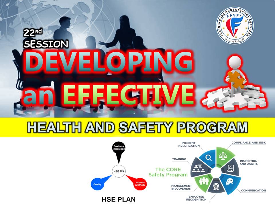 22. Developing an Effective Safety Program – Quwatul Salam Training Center